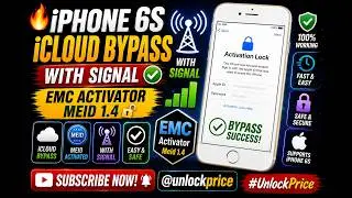 🔥 iPhone 6S iCloud Bypass With Signal | EMC Activator Meid 1.4 🔓