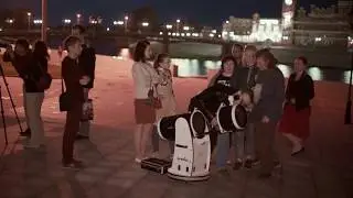 Астроклуб "Планета Икс", отчёт о тротуарке на Ночь Музеев 2018