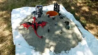 Lego Volcano Eruption