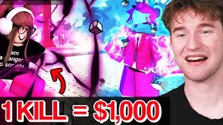 1 Kill = $1000 With My Girl Friend in Strongest Battlegrounds..