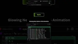 ✨ Glowing Neon Button CSS Animation | Button Hover Effect | HTML | CSS | 