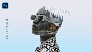 How to Create Double Exposure Portrait in Photoshop 2024 - Photoshop Tutorial