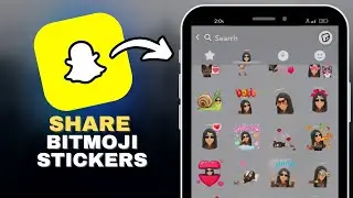 How to Share Custom Bitmoji Stickers in Snaps in SECONDS!