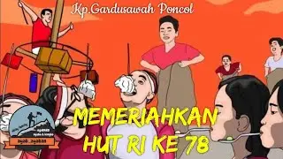 Kemeriahan HUT RI ke 78 di kampung Gardu Sawah Poncol || Lomba 17an