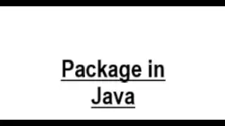 Package in Java 