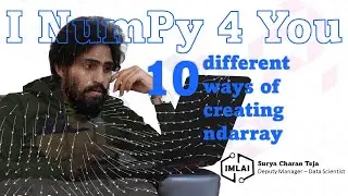 10 different ways of creating ndarray