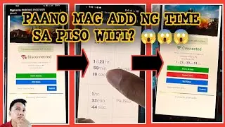 Paano mag add ng time sa Piso Wifi? 😱😱😱
