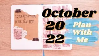 OCTOBER 2022 PLAN WITH ME || AESTHETIC BULLET JOURNAL SETUP With stickers! ❤