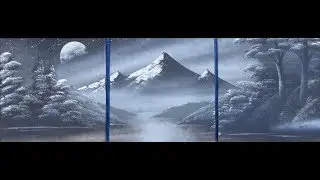 Spray paint art - Beautiful nature painting - made by street artist