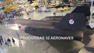 O fantástico Lockheed SR-71 Blackbird no Museu Aeroespacial Nacional nos Estados Unidos