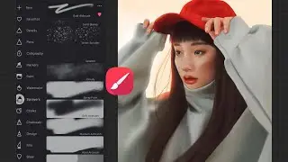 [Infinite Painter] Complete a portrait using default brushes only