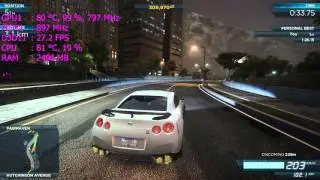 NFS: Most Wanted 2012 | NVIDIA GT 635M | 1920x1080 | BENCHMARK