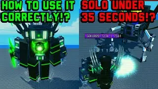Top 5 tricks on how to use upgraded Titan Tesla man correctly in super box siege defense | Roblox