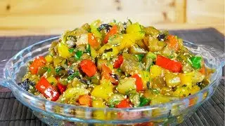 Snack of eggplant per ten minutes
