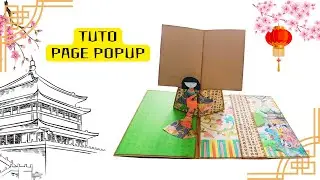 TUTO page popup thème Asia #scrapbooking #scrapbook #albumpopup