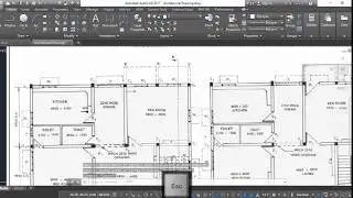 AutoCAD complete tutorial for beginners - 2 story building Floor Plan from a image