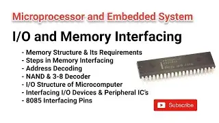 EE309 | Module III | Class 9 | IO and Memory Interfacing | Memory & I/O Structure | KTU | EEE | S5