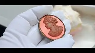 КАМЕЯ В РОЗОВОМ. Частная коллекция старинных брошей камей. Целлулоид, бакелит, люцит, каучук.