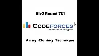 Array Cloning Technique | Div 2 Round 781 | Codeforces