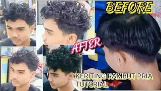 KERITING RAMBUT PENDEK PROSES & TUTORIAL