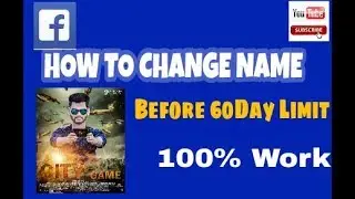 How to change your fb name without waiting 60day .....!!!!!