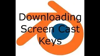 Downloading Blender Screen Cast Keys