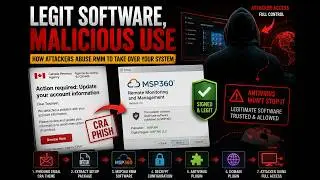 Reverse Engineering a CRA Phishing Malware | How Cybercriminals Abuse Legitimate RMM Software