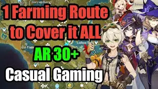 Farming Route AR30+ 20 Minutes  - Genshin Impact Guide