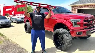 Installed Custom Rough Country Traction & Kicker Bars on Lifted F150