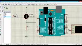 LDR Interfacing using Proteus