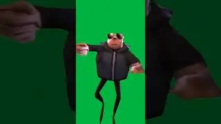 Gru dancing Green Screen #shorts