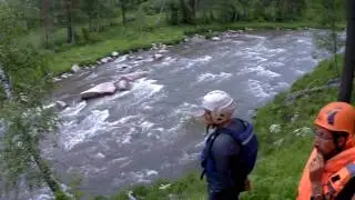 Сплав по Песчаной при очень низком уровне воды