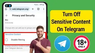 How To Turn On/Off Sensitive Content On Telegram (Android & iSO) |Fix Can't Be Displayed in Telegram
