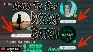 How to set discord batch [bravery , brilliance]from Mobile