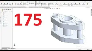 تمارين علي سوليدووركس 2024 || تمرين رقم 175- Solidworks Exercise 175