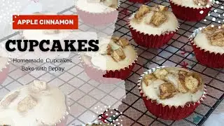 Apple Cinnamon Cupcake Recipe[Pepay] #homemade #asmr #cupcake