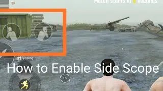 how to enable peek in PUBG Mobile | PUBG side scope setting 🔥