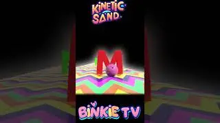 Learn Alphabet with Kinetic Sand Bowling Ball Space Adventure Binkie TV  #kineticsand