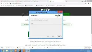 Install node js on windows system