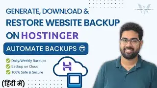 How to GENERATE, DOWNLOAD & RESTORE Website BACKUP on HOSTINGER? 😎 AUTOMATIC Backups | hPanel Guide