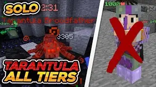 How to SOLO Tarantula Tier 3 & 4 EASILY! *No Tarantula Armor* (Hypixel Skyblock)
