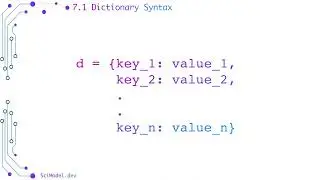 Section 7.0: Dictionaries