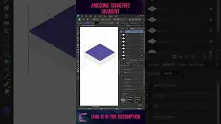 #shorts  Creating ❤️️Stunning Isometric Designs with Gradient Effects