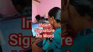 Insert Signature | Ms Word   
