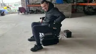 Универсальное сидение с пневматикой в трактор и комбайн case / new holland / john deere / claas /мтз