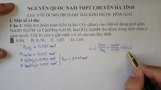 CO2 với dung dịch OH- giải nhanh bài tập khó.