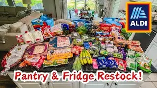 ALDI Grocery Shopping Haul//restocking my fridge & pantry