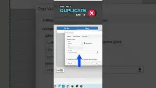 How to Avoid Duplicate Entries in Excel | Excel tips 2024 | #shorts #viralvideo  #excel #exceltips