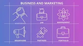 Business And Marketing   Outline Icons After Effects Template
