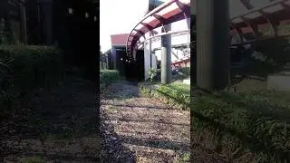 Nemesis inferno entering and exiting its tunnel
